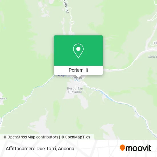 Mappa Affittacamere Due Torri