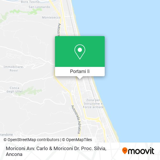 Mappa Moriconi Avv. Carlo & Moriconi Dr. Proc. Silvia