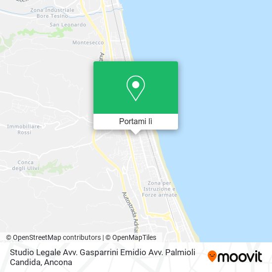 Mappa Studio Legale Avv. Gasparrini Emidio Avv. Palmioli Candida