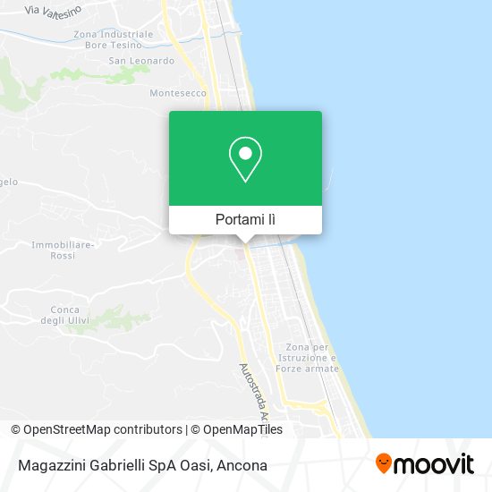 Mappa Magazzini Gabrielli SpA Oasi
