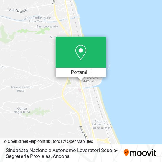 Mappa Sindacato Nazionale Autonomo Lavoratori Scuola-Segreteria Provle as