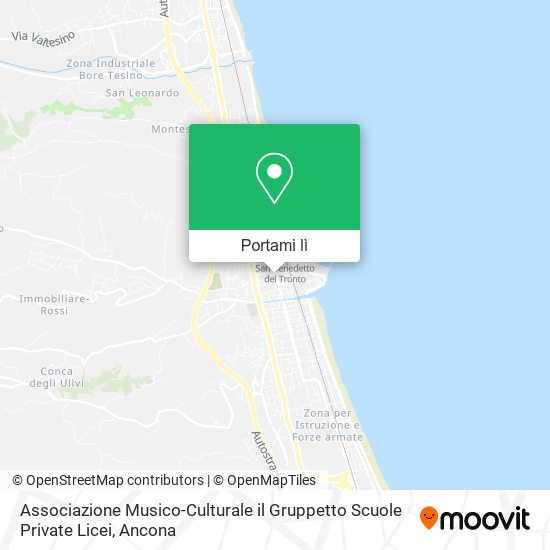 Mappa Associazione Musico-Culturale il Gruppetto Scuole Private Licei