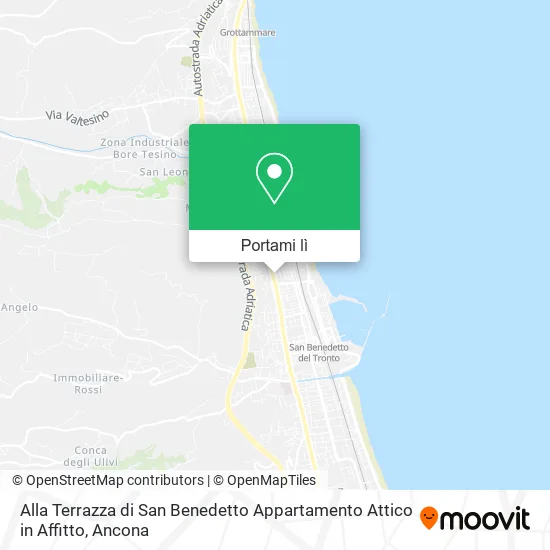 Mappa Alla Terrazza di San Benedetto Appartamento Attico in Affitto