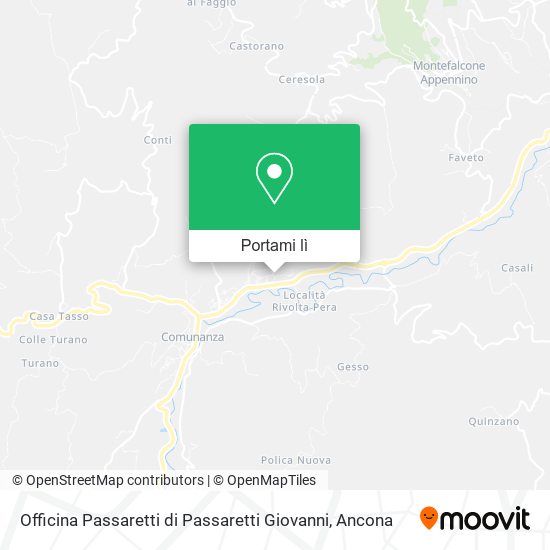Mappa Officina Passaretti di Passaretti Giovanni