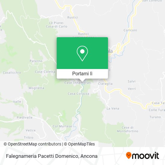 Mappa Falegnameria Pacetti Domenico