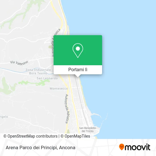 Mappa Arena Parco dei Principi