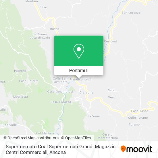 Mappa Supermercato Coal Supermercati Grandi Magazzini Centri Commerciali