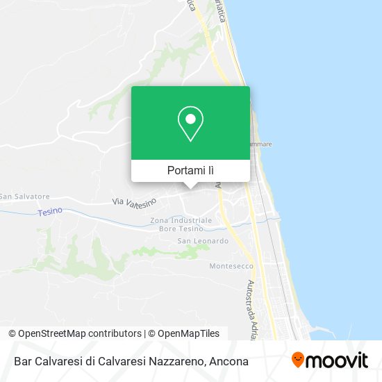 Mappa Bar Calvaresi di Calvaresi Nazzareno