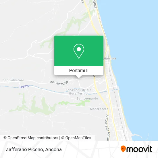 Mappa Zafferano Piceno