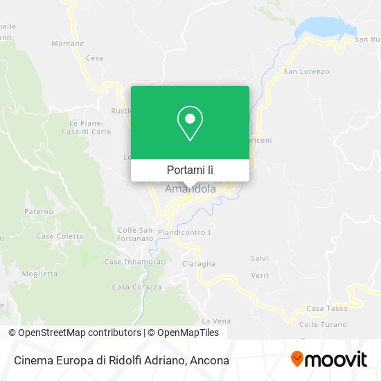 Mappa Cinema Europa di Ridolfi Adriano