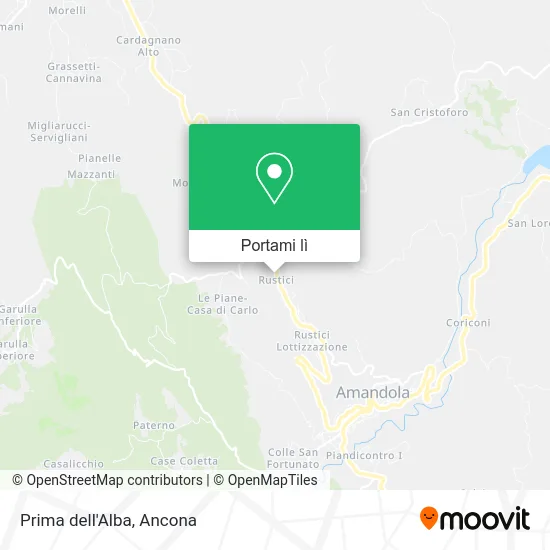 Mappa Prima dell'Alba