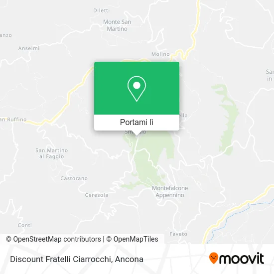 Mappa Discount Fratelli Ciarrocchi