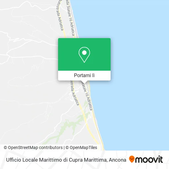 Mappa Ufficio Locale Marittimo di Cupra Marittima