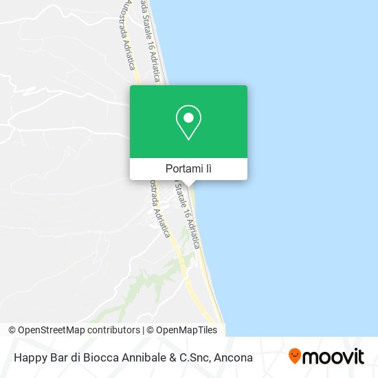 Mappa Happy Bar di Biocca Annibale & C.Snc