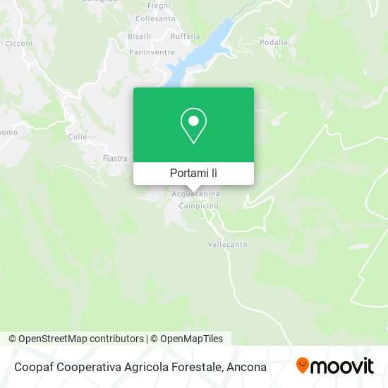 Mappa Coopaf Cooperativa Agricola Forestale