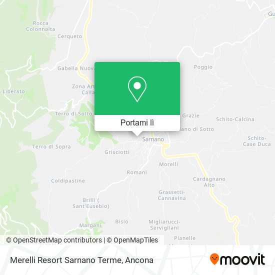 Mappa Merelli Resort Sarnano Terme