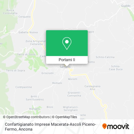Mappa Confartigianato Imprese Macerata-Ascoli Piceno-Fermo