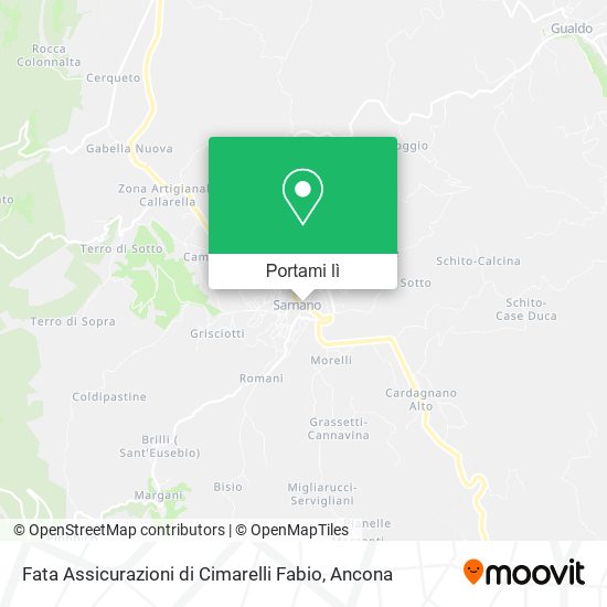 Mappa Fata Assicurazioni di Cimarelli Fabio