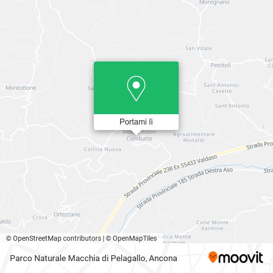 Mappa Parco Naturale Macchia di Pelagallo