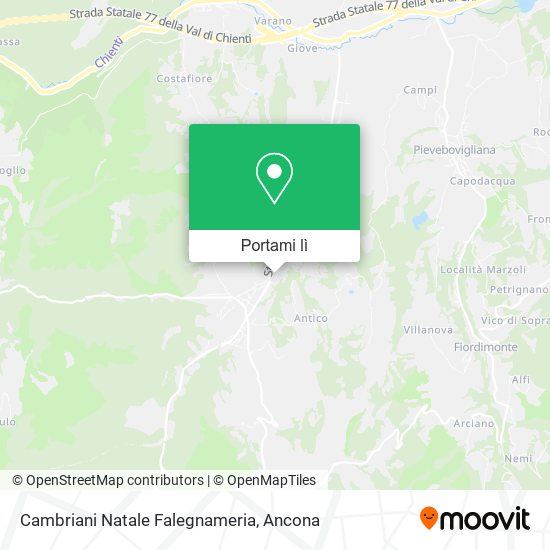 Mappa Cambriani Natale Falegnameria