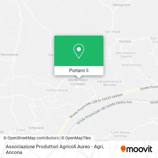 Mappa Associazione Produttori Agricoli Aureo - Agri