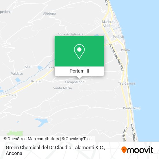 Mappa Green Chemical del Dr.Claudio Talamonti & C.