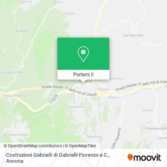 Mappa Costruzioni Gabrielli di Gabrielli Fiorenzo e C.