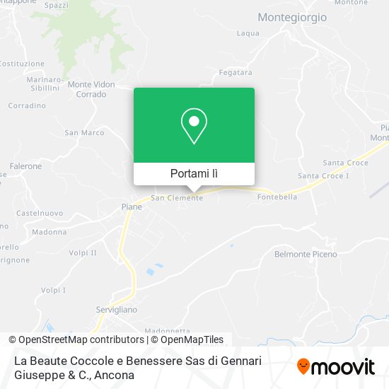 Mappa La Beaute Coccole e Benessere Sas di Gennari Giuseppe & C.