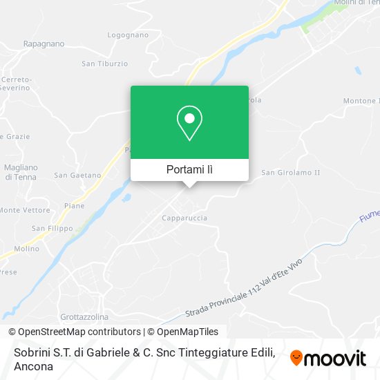 Mappa Sobrini S.T. di Gabriele & C. Snc Tinteggiature Edili
