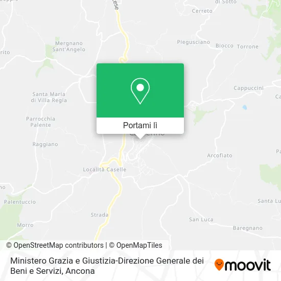 Mappa Ministero Grazia e Giustizia-Direzione Generale dei Beni e Servizi
