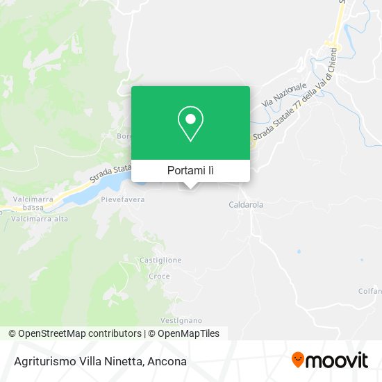 Mappa Agriturismo Villa Ninetta