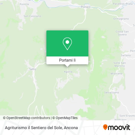 Mappa Agriturismo il Sentiero del Sole