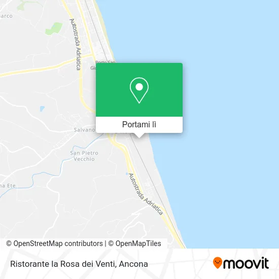 Mappa Ristorante la Rosa dei Venti