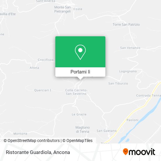 Mappa Ristorante Guardiola