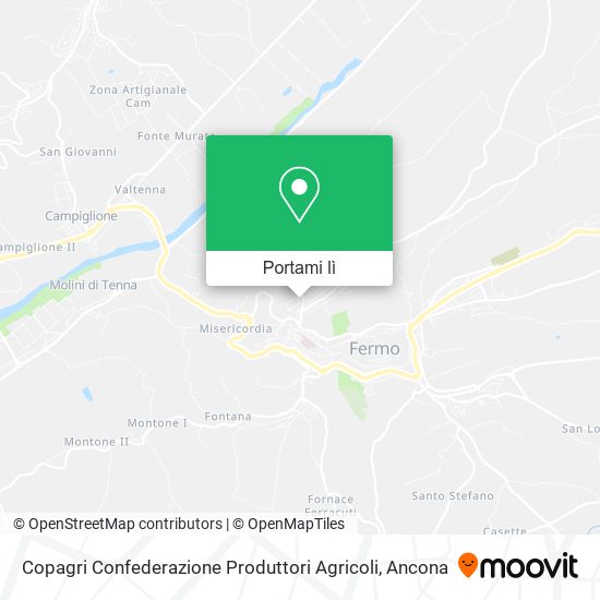 Mappa Copagri Confederazione Produttori Agricoli