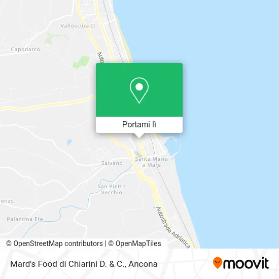 Mappa Mard's Food di Chiarini D. & C.