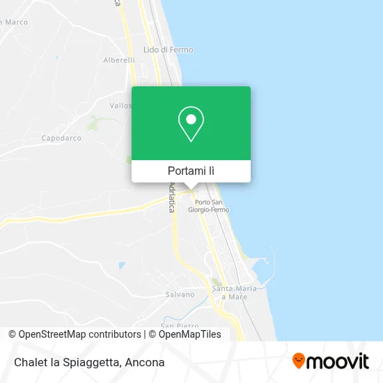 Mappa Chalet la Spiaggetta