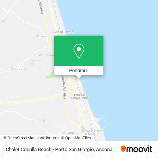 Mappa Chalet Coculla Beach - Porto San Giorgio