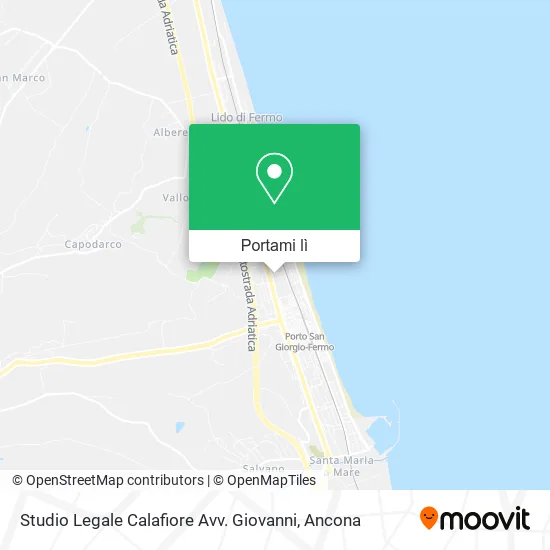 Mappa Studio Legale Calafiore Avv. Giovanni