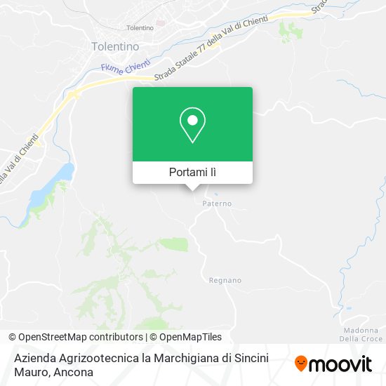 Mappa Azienda Agrizootecnica la Marchigiana di Sincini Mauro