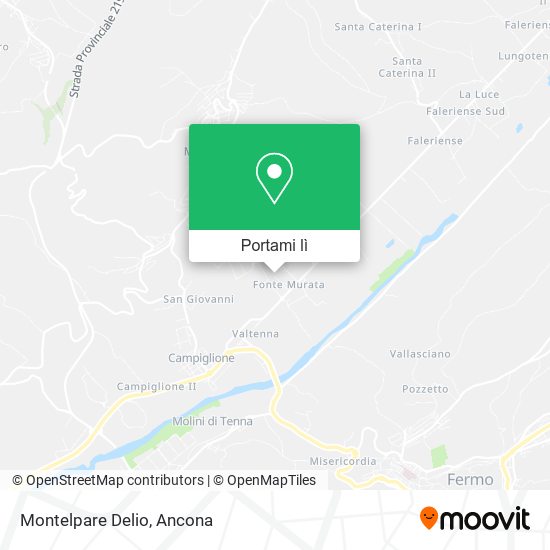 Mappa Montelpare Delio