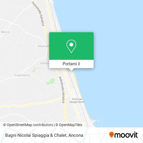 Mappa Bagni Nicolai Spiaggia & Chalet