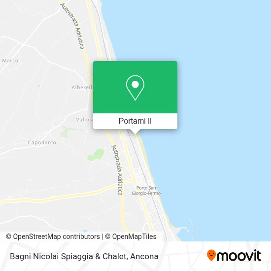Mappa Bagni Nicolai Spiaggia & Chalet