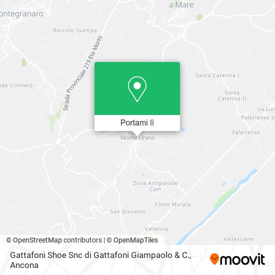 Mappa Gattafoni Shoe Snc di Gattafoni Giampaolo & C.