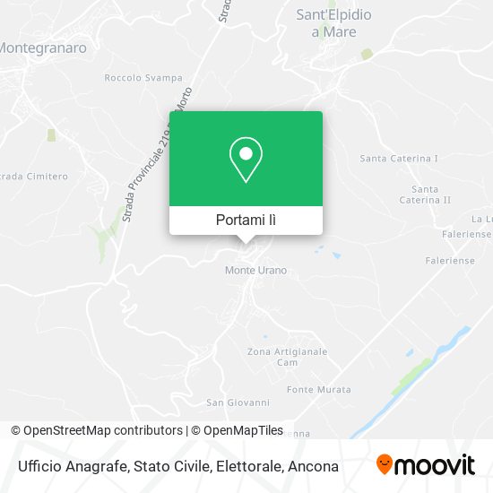 Mappa Ufficio Anagrafe, Stato Civile, Elettorale