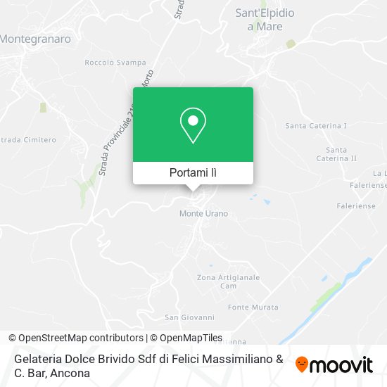 Mappa Gelateria Dolce Brivido Sdf di Felici Massimiliano & C. Bar