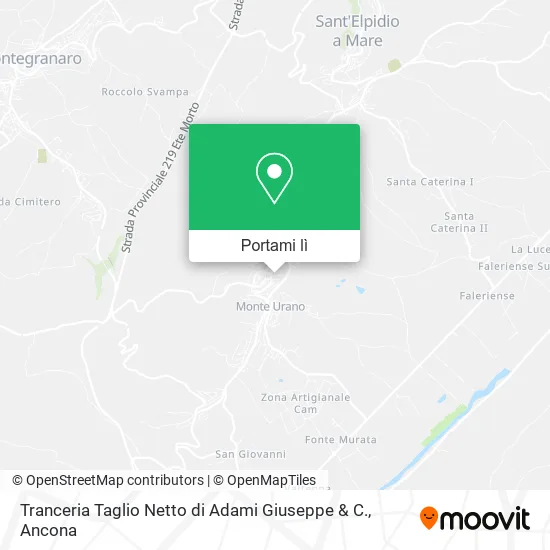 Mappa Tranceria Taglio Netto di Adami Giuseppe & C.