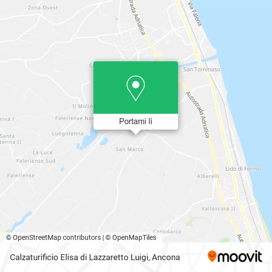 Mappa Calzaturificio Elisa di Lazzaretto Luigi