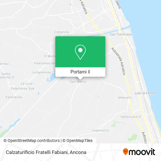 Mappa Calzaturificio Fratelli Fabiani