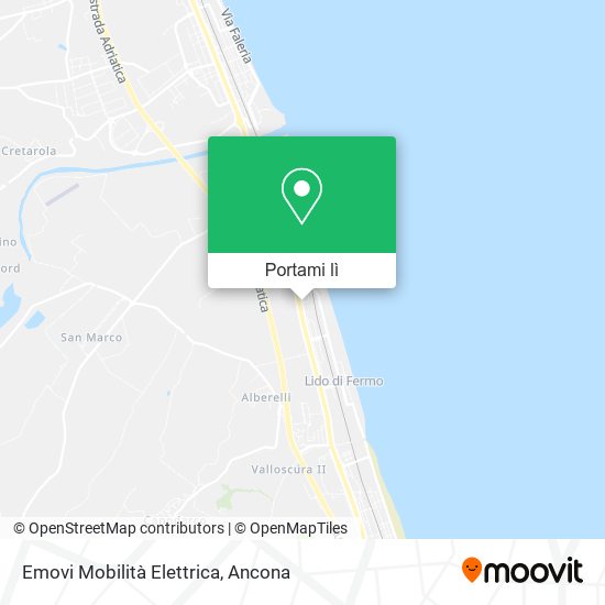 Mappa Emovi Mobilità Elettrica